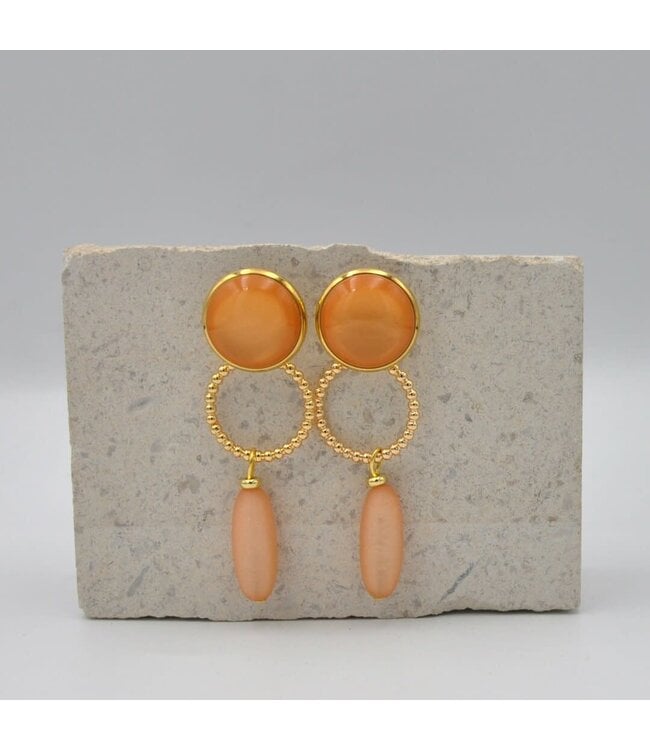 Maison Cachet Oorring Bulles Orange