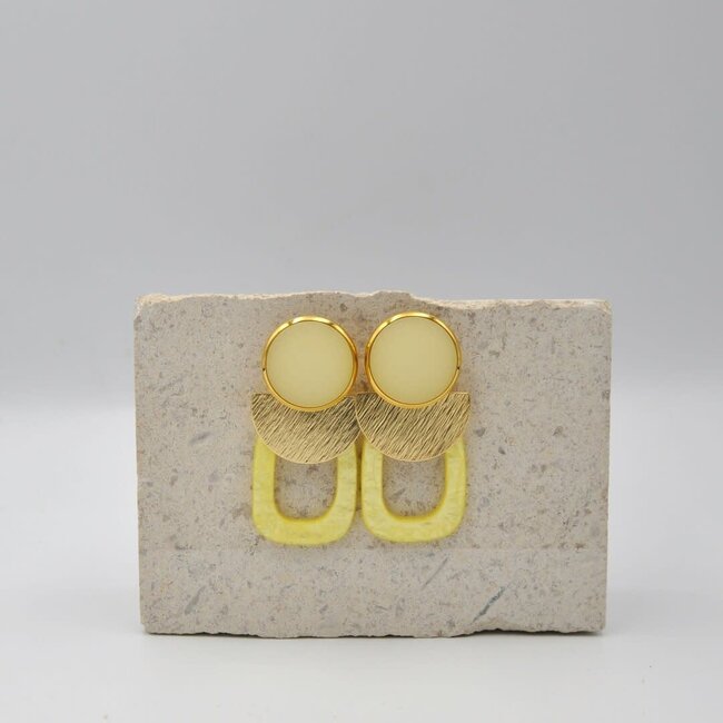 Maison Cachet Oorring Lunes Géométriques Beurre