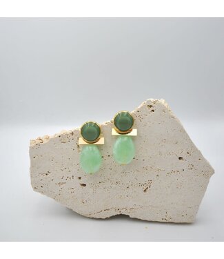 Maison Cachet Oorring Barres Aqua