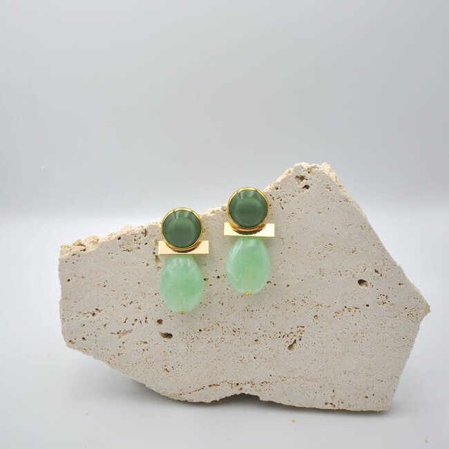 Maison Cachet Oorring Barres Aqua