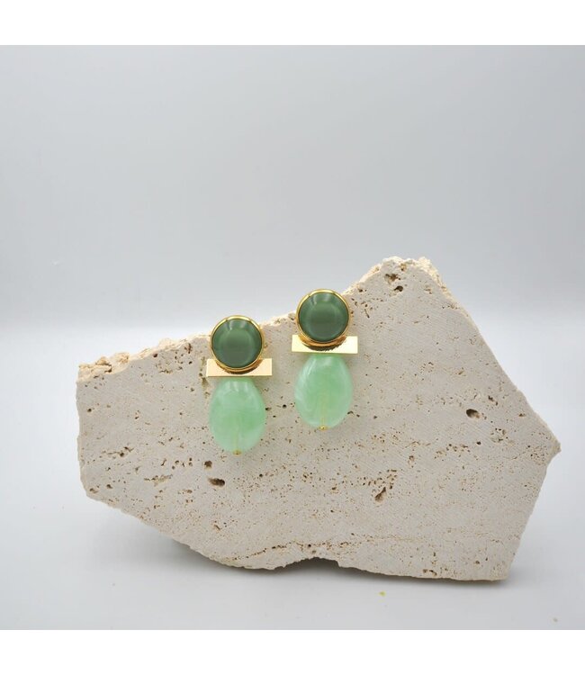 Maison Cachet Oorring Barres Aqua