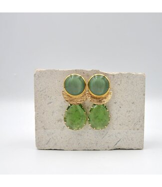 Maison Cachet Oorring Lustre Aqua