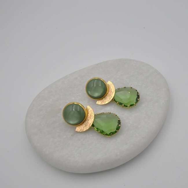 Maison Cachet Oorring Lustre Aqua