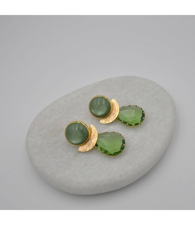 Maison Cachet Oorring Lustre Aqua