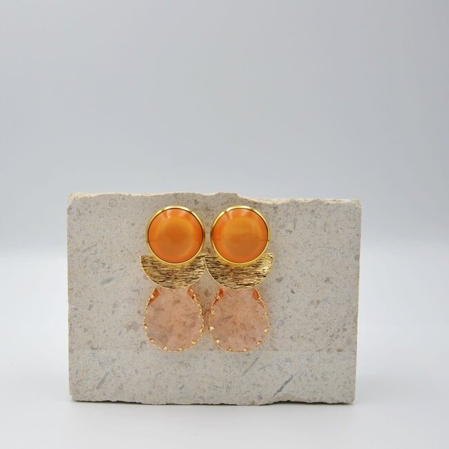 Maison Cachet Oorring Lustre Orange