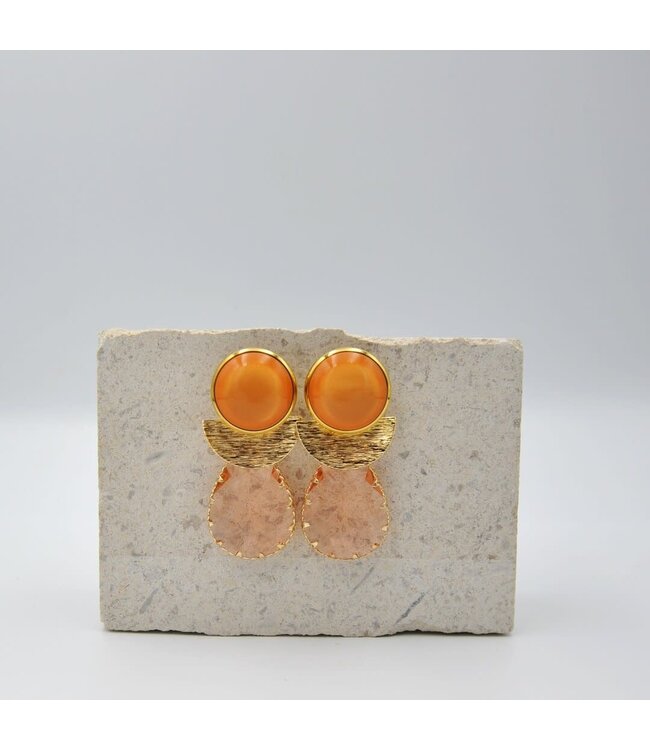 Maison Cachet Oorring Lustre Orange
