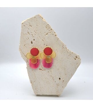 Maison Cachet Oorring Floréa Magenta