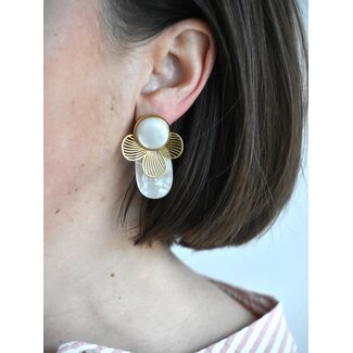 Maison Cachet Oorring Floréa Blanche