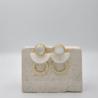 Maison Cachet Oorring Auréa Nacré