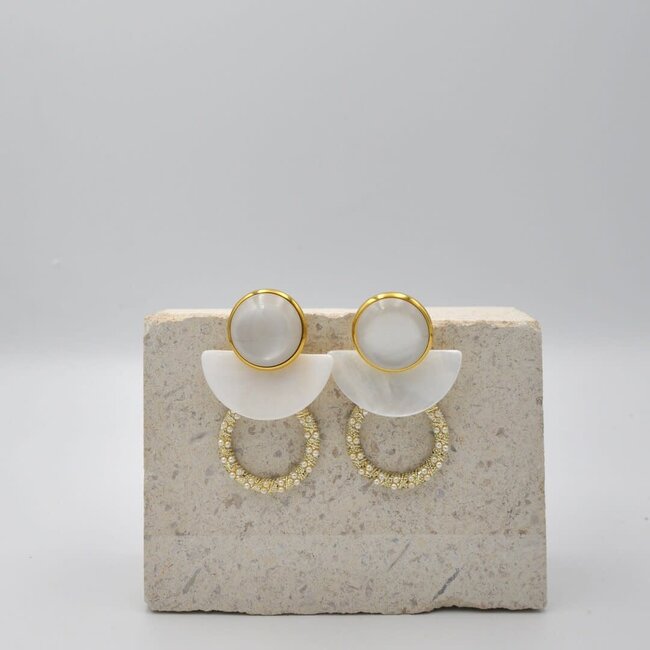 Maison Cachet Oorring Auréa Nacré