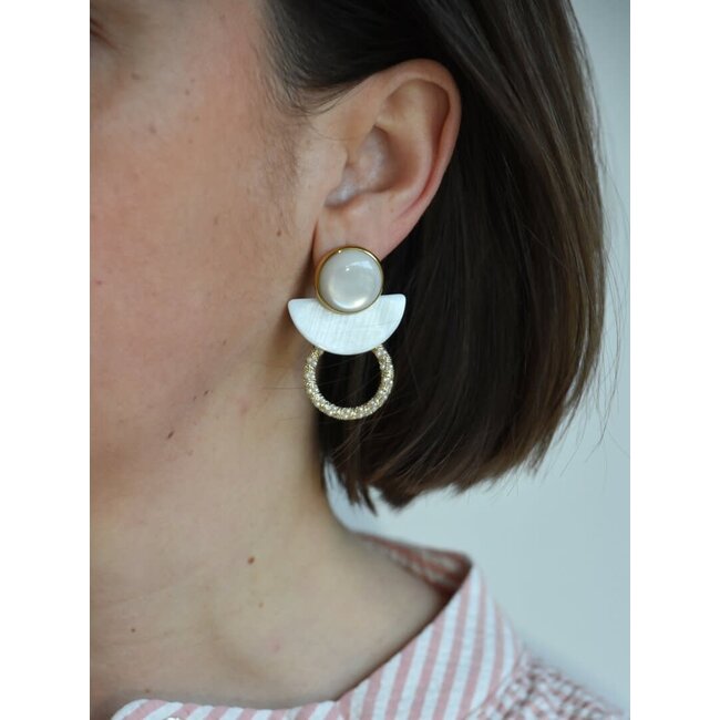 Maison Cachet Oorring Auréa Nacré