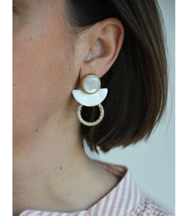 Maison Cachet Oorring Auréa Nacré