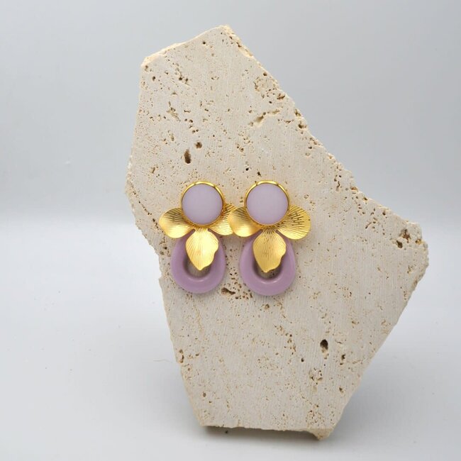 Maison Cachet Oorring Feuilles Orchidée