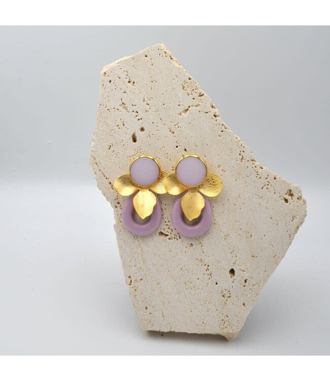 Maison Cachet Oorring Feuilles Orchidée