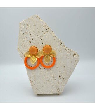 Maison Cachet Oorring Halo Orange