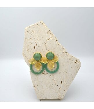 Maison Cachet Oorring Halo Aqua