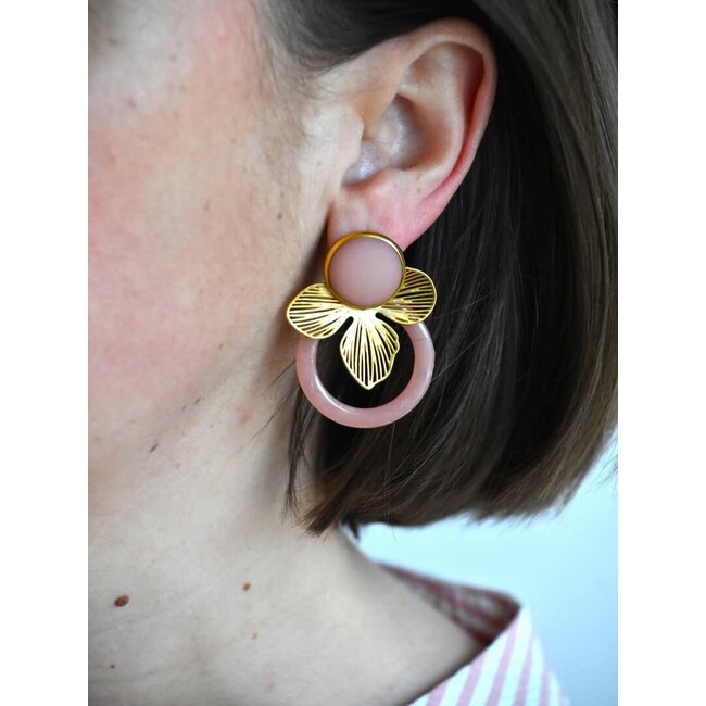 Maison Cachet Oorring Halo Vieux Rose