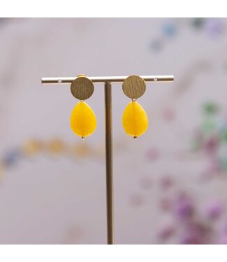 Flo Jewelry Oorring Adele Gold/Yellow