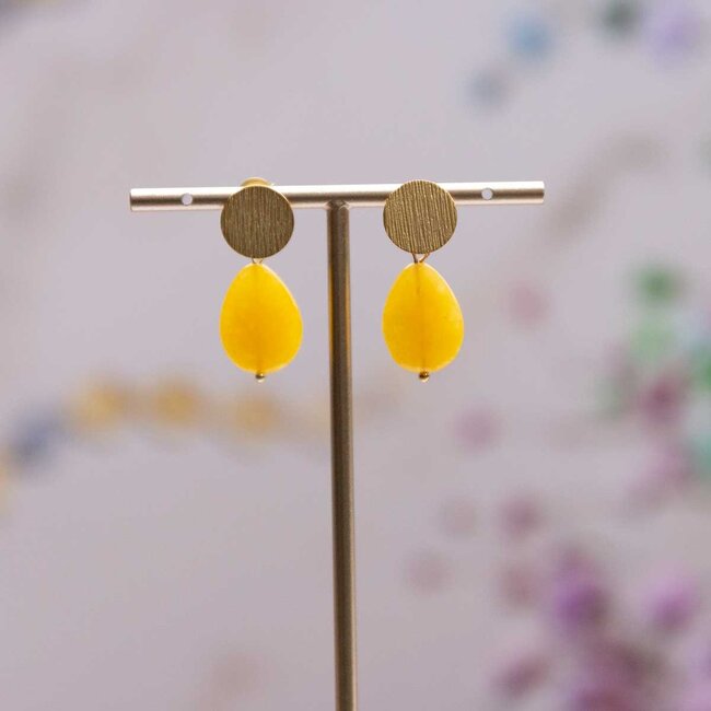 Flo Jewelry Oorring Adele Gold/Yellow