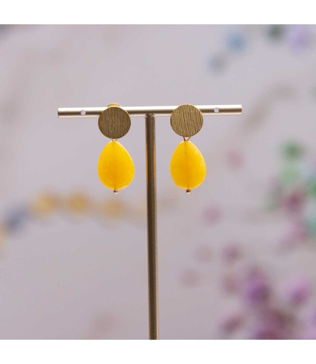 Flo Jewelry Oorring Adele Gold/Yellow