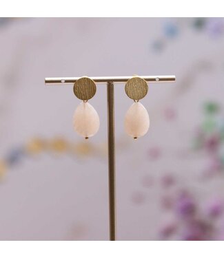 Flo Jewelry Oorring Adele Gold/Pink