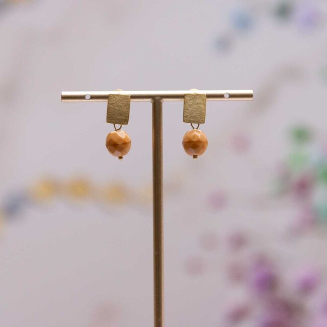 Flo Jewelry Oorring Alice Gold/Brown