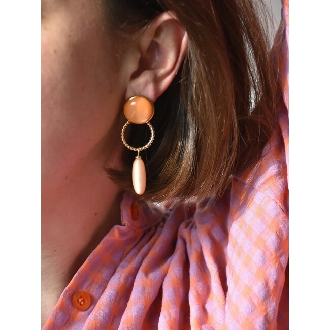 Maison Cachet Oorring Bulles Orange