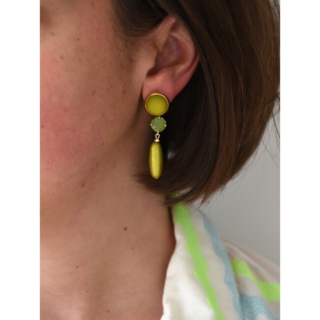 Maison Cachet Oorring Pastelle Pop Olive