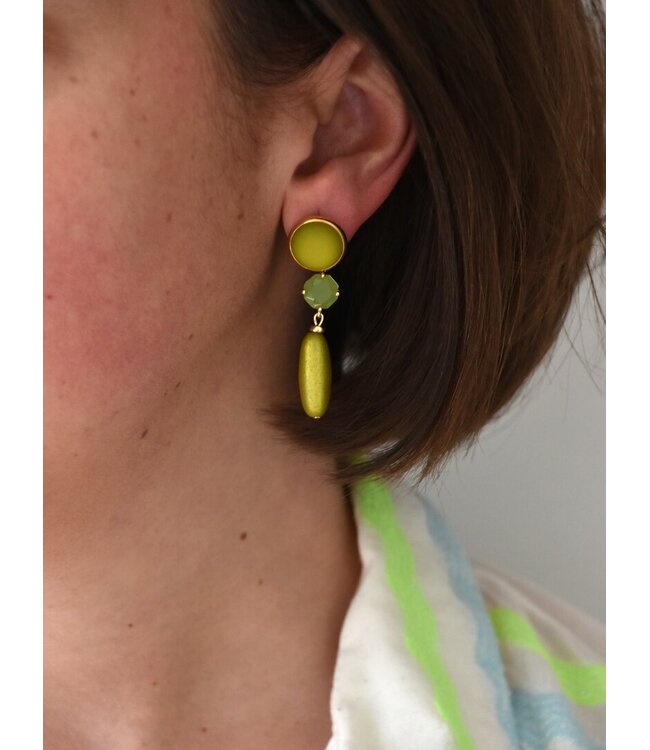 Maison Cachet Oorring Pastelle Pop Olive
