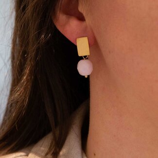 Flo Jewelry Oorring Alice Gold/Pink