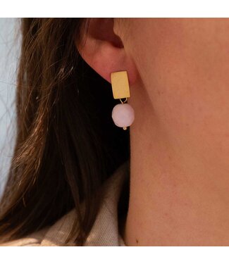 Flo Jewelry Oorring Alice Gold/Pink