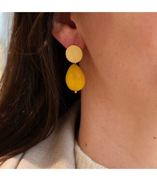 Flo Jewelry Oorring Adele Gold/Yellow