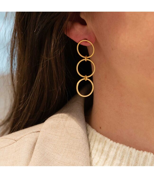 Flo Jewelry Oorring Alley Gold