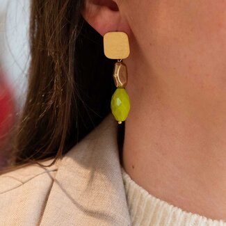 Flo Jewelry Oorring Annika Gold/Green