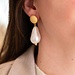 Flo Jewelry Oorring Aafke Gold/Pearl