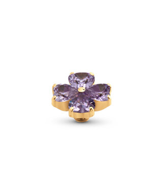 MelanO Twisted Heart Clover Lavender