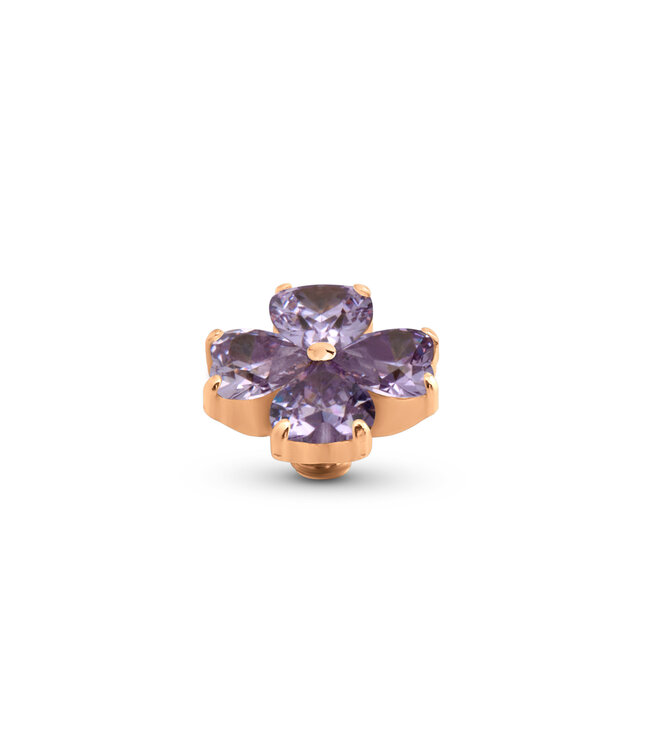 MelanO Twisted Heart Clover Lavender