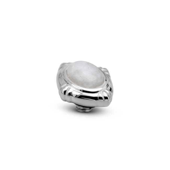 MelanO Twisted Victorian gem White Jade