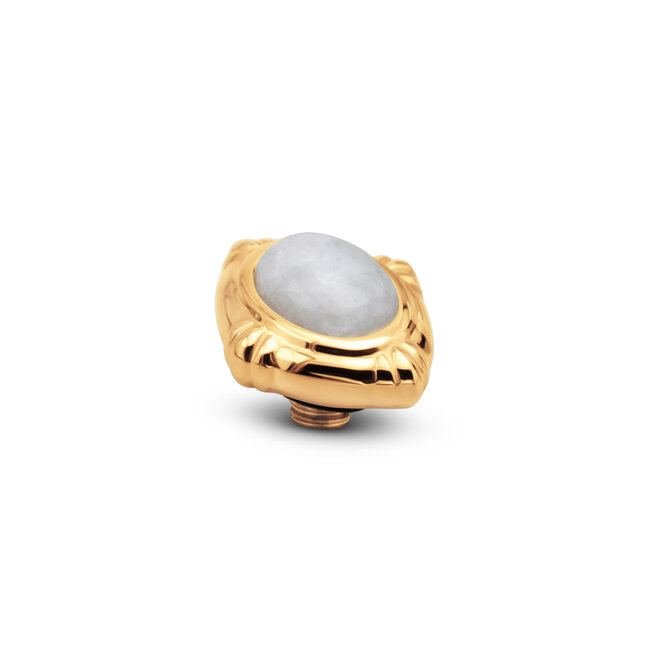 MelanO Twisted Victorian gem White Jade