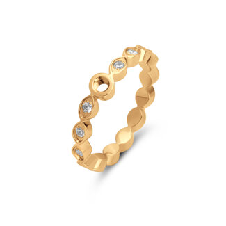 MelanO Twisted Tate cz ring