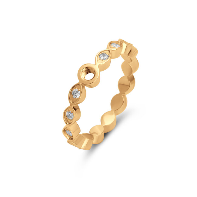 MelanO Twisted Tate cz ring