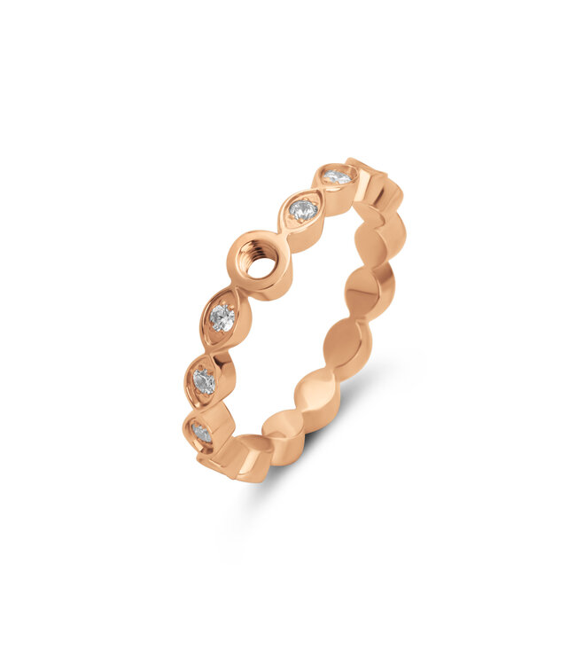 MelanO Twisted Tate cz ring