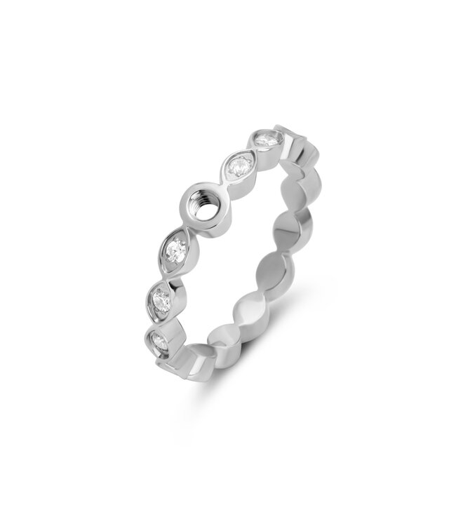 MelanO Twisted Tate cz ring