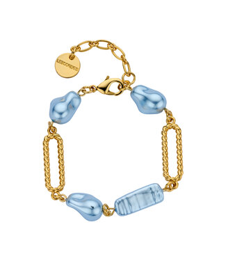 Les Cordes Armband Dadelief  Lichtblauw