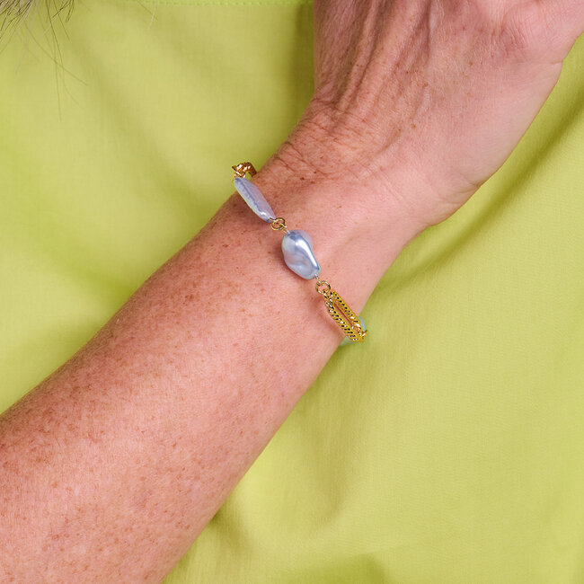 Les Cordes Les Cordes - Armband Lichtblauw