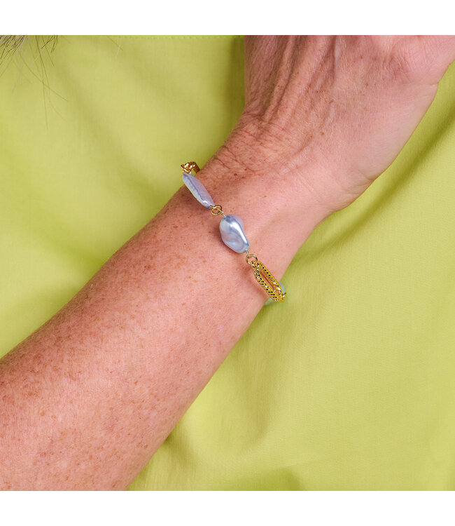 Les Cordes Armband Dadelief  Lichtblauw