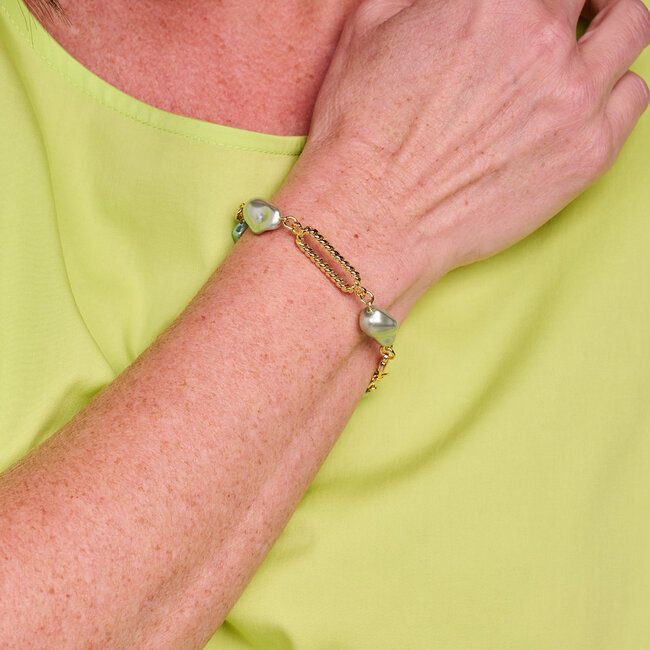 Les Cordes Armband Dadelief Groen