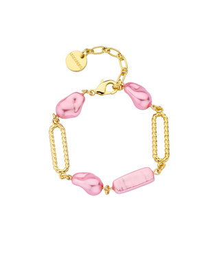 Les Cordes Armband Dadelief Lichtroze