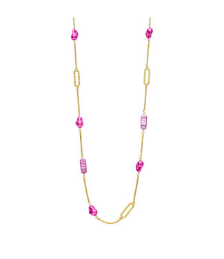 Les Cordes Les Cordes - Halsketting Fuchsia