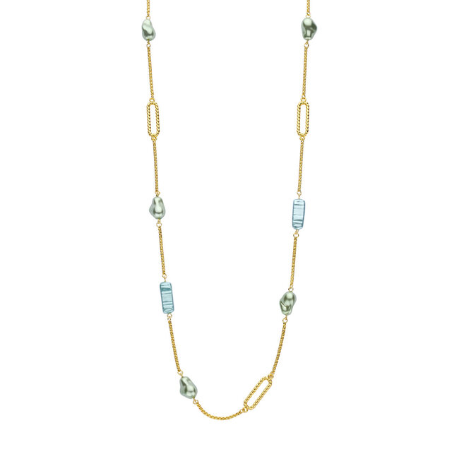 Les Cordes Halsketting Dadelief Groen